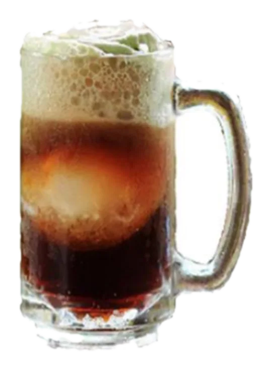 A&G craft root beer in a frosted mug